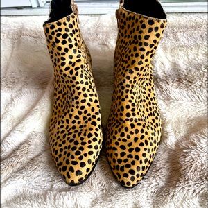 Gap animal print booties